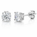 Sterling Silver Cubic Zirconia 5MM Stud Earring